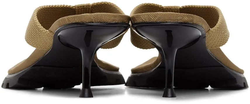Alexander Wang Tan Jessie Lug Heeled Sandals