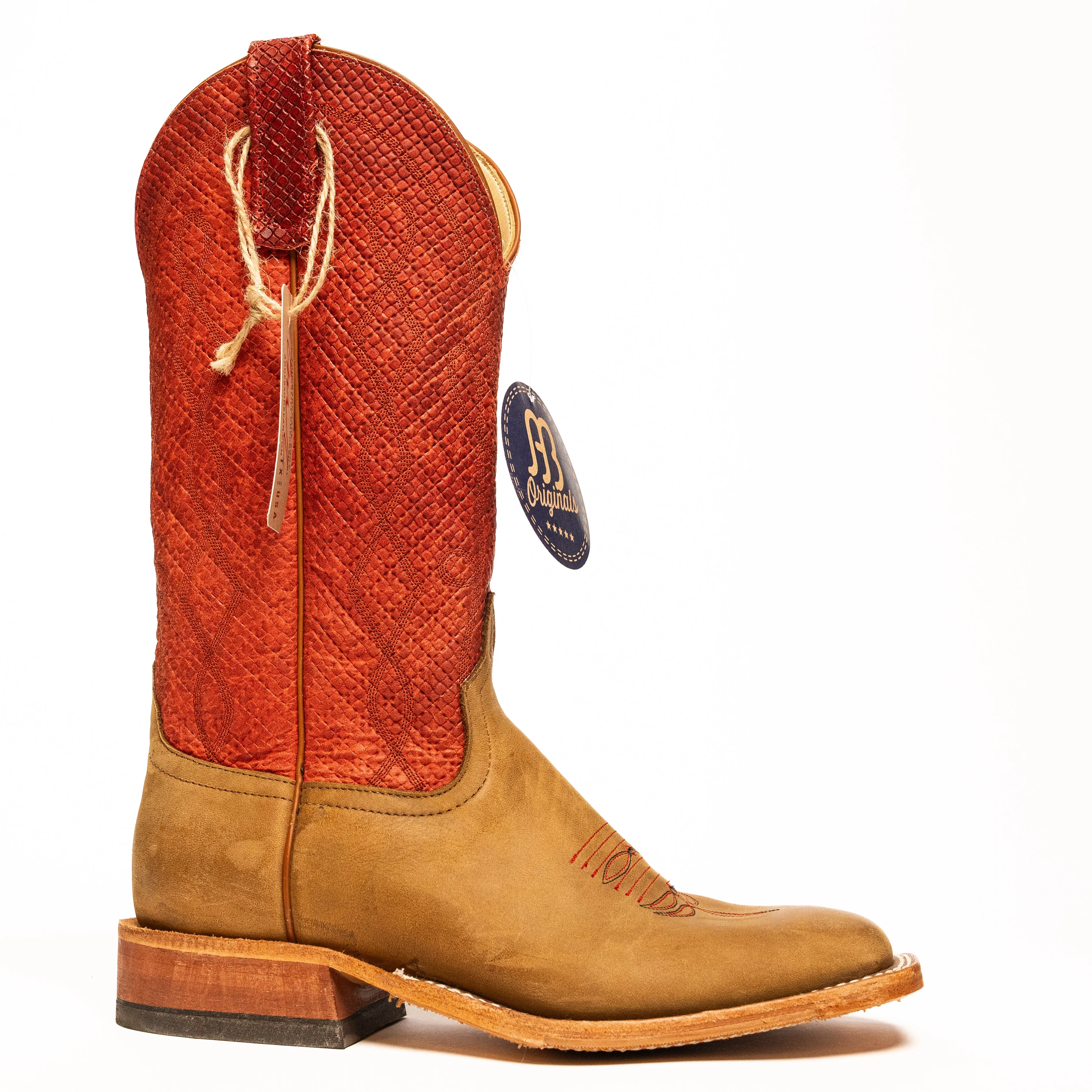 Anderson Bean Oakwood Crazy Horse with Red Chex Top