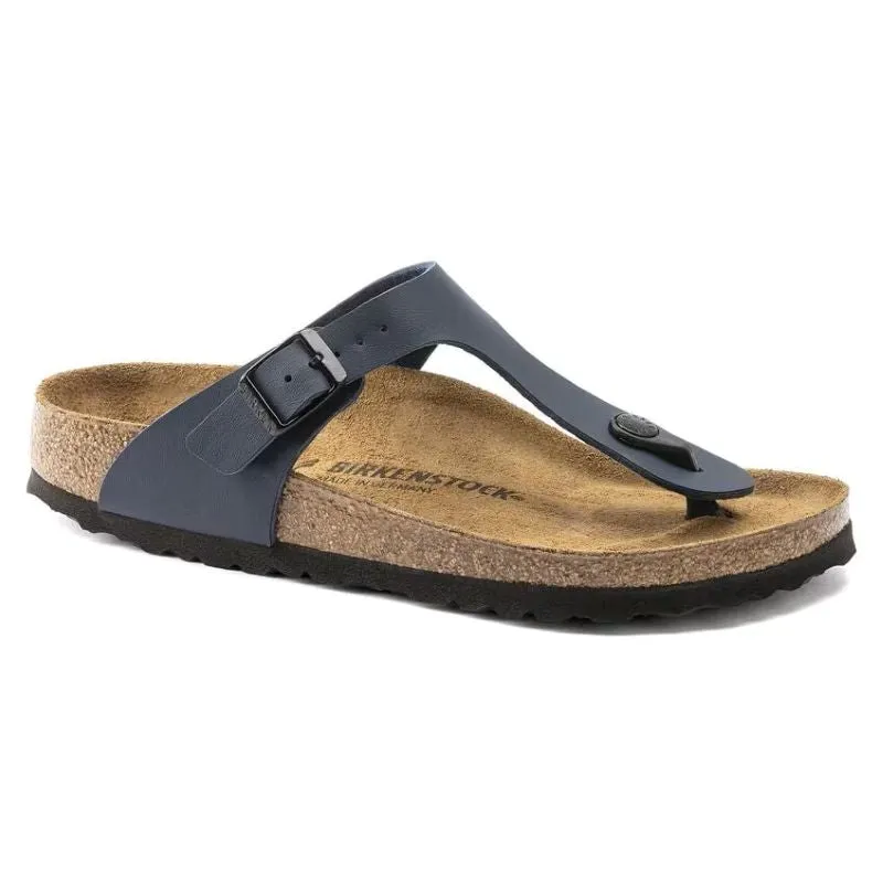 Birkenstock Gizeh Sandals Birko-Flor Blue Narrow Fit