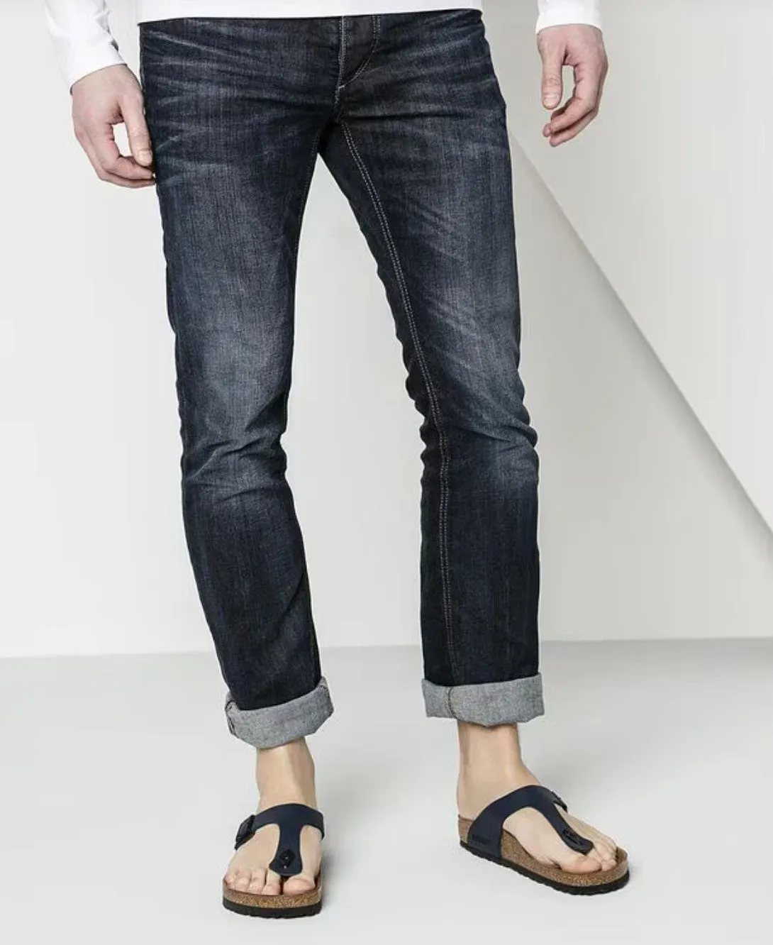 Birkenstock Gizeh Sandals Birko-Flor Blue Regular Fit