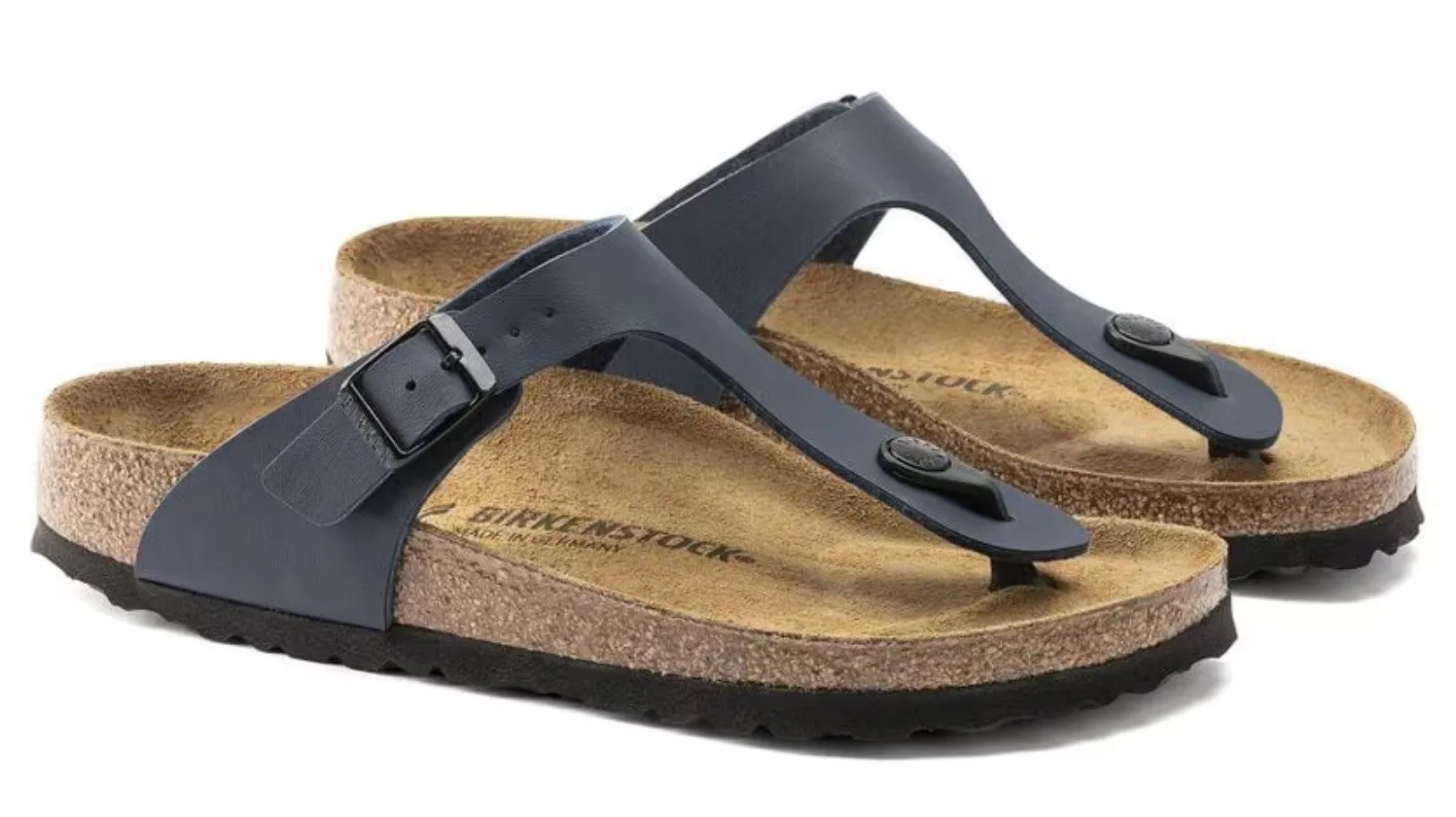 Birkenstock Gizeh Sandals Birko-Flor Blue Regular Fit
