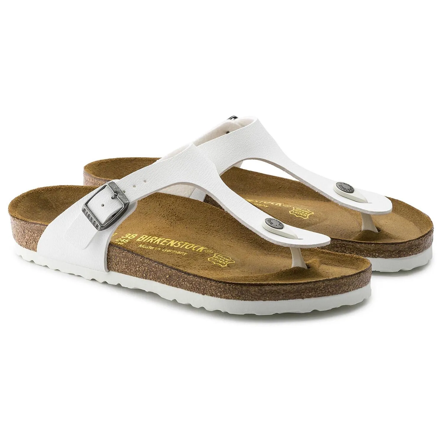 BIRKENSTOCK GIZEH WHITE BIRKO-FLOR