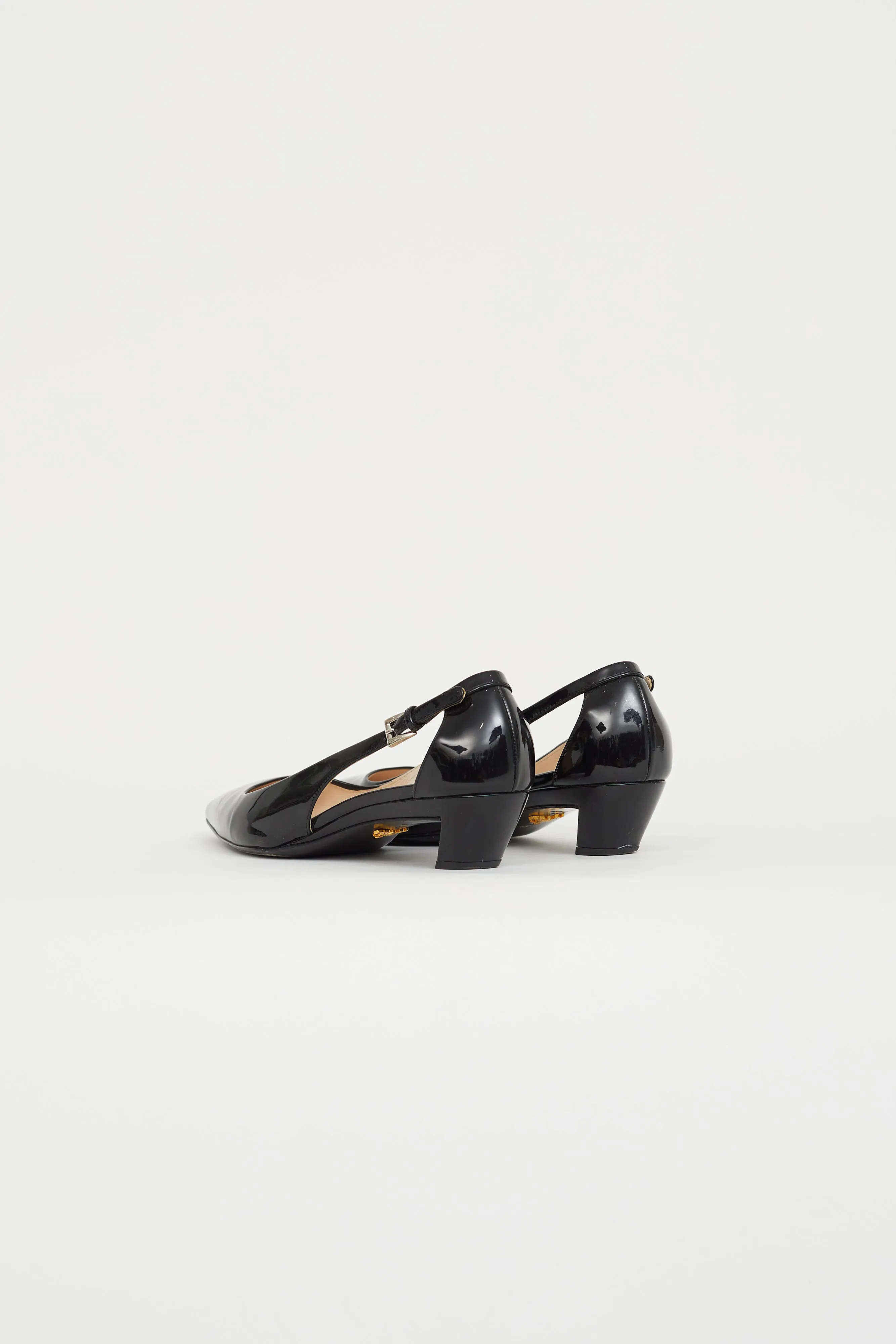 Black Patent Leather Cutout Pump