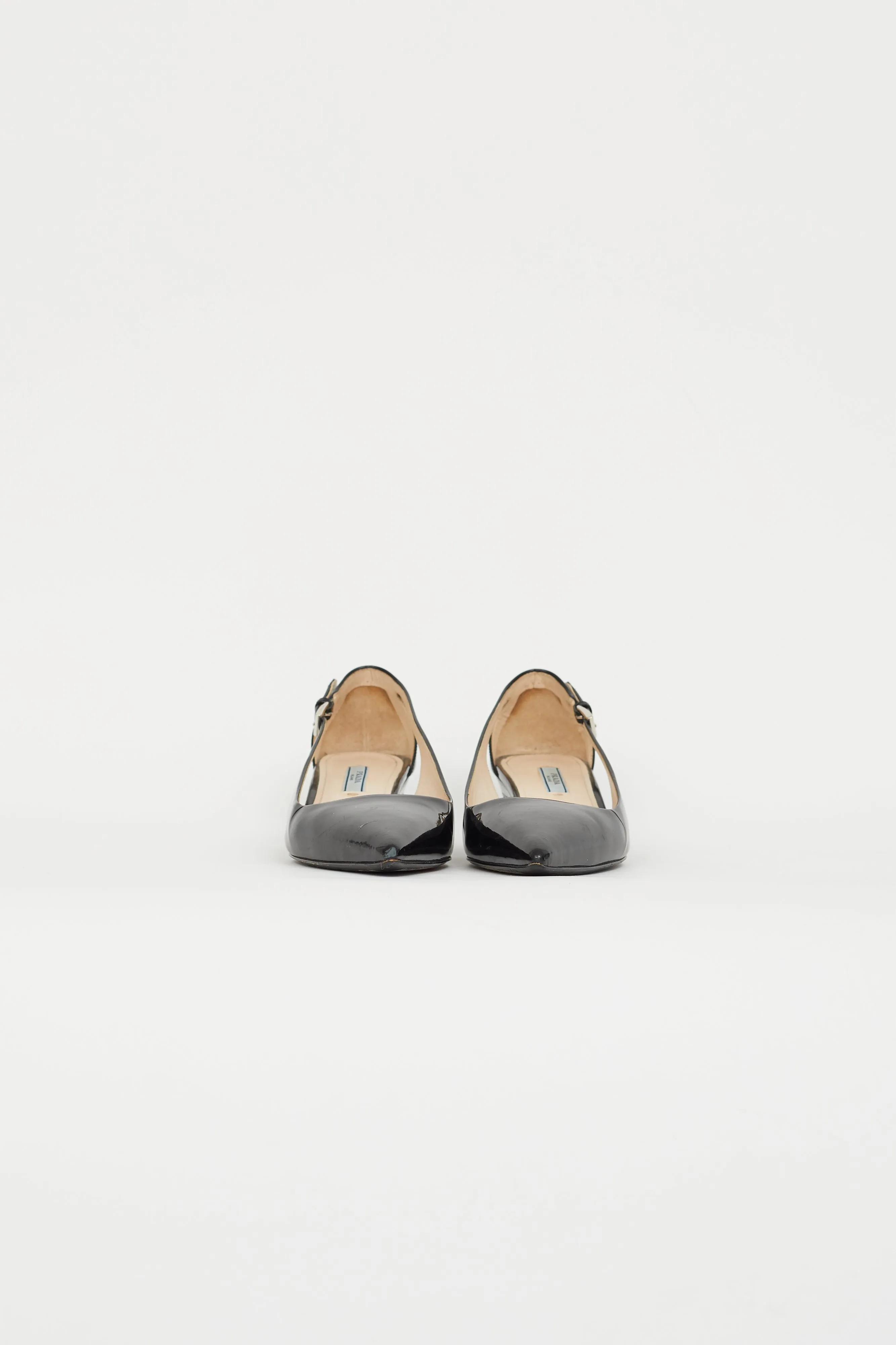 Black Patent Leather Cutout Pump