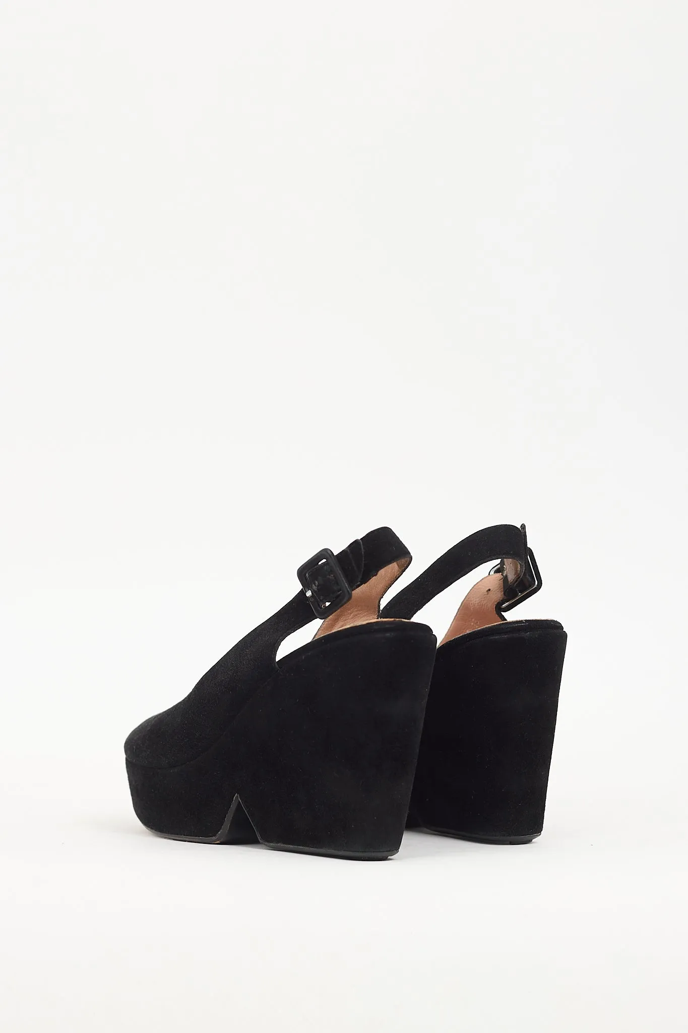 Black Suede Dylan 9 Platform Sandal