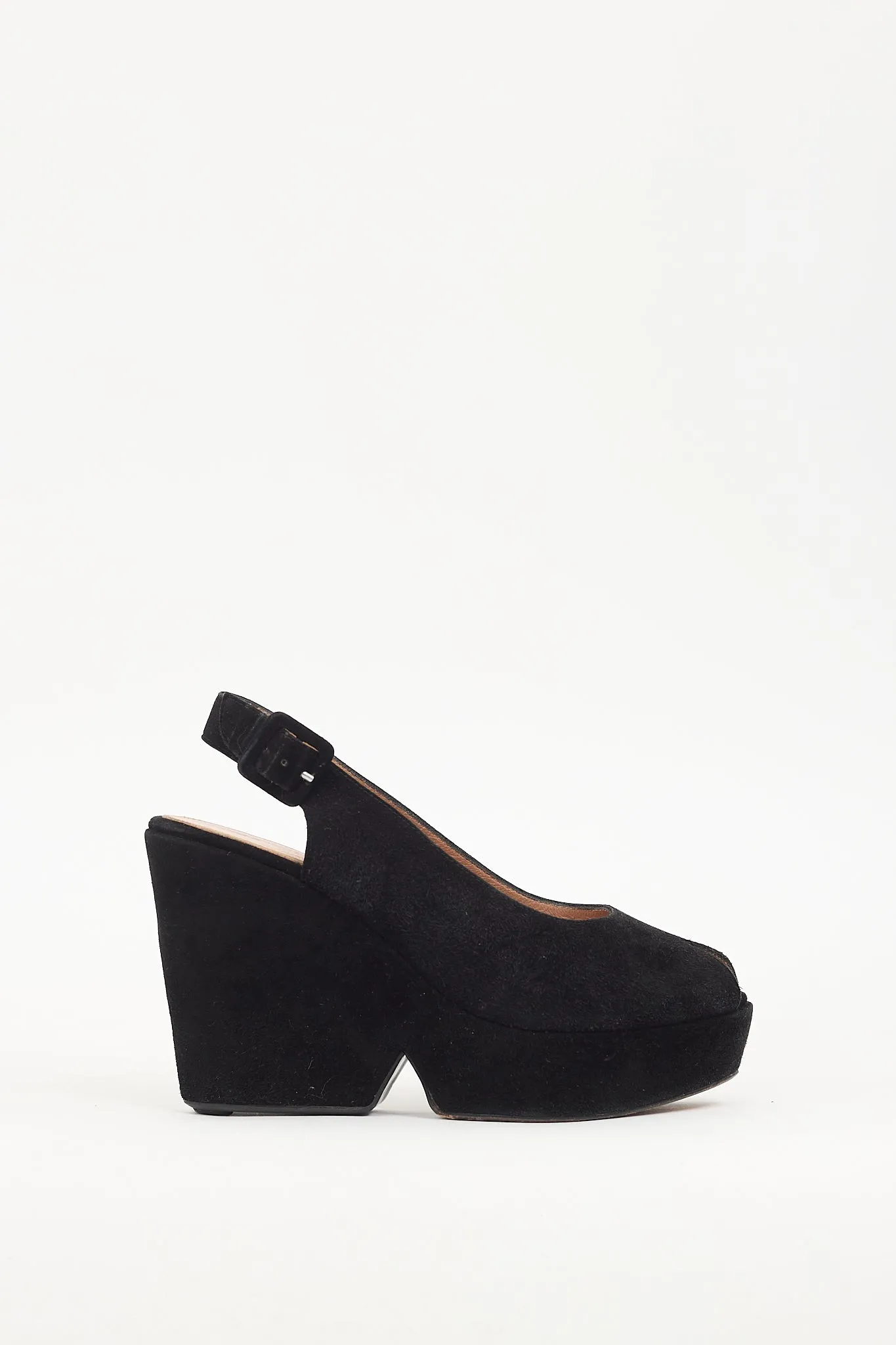 Black Suede Dylan 9 Platform Sandal