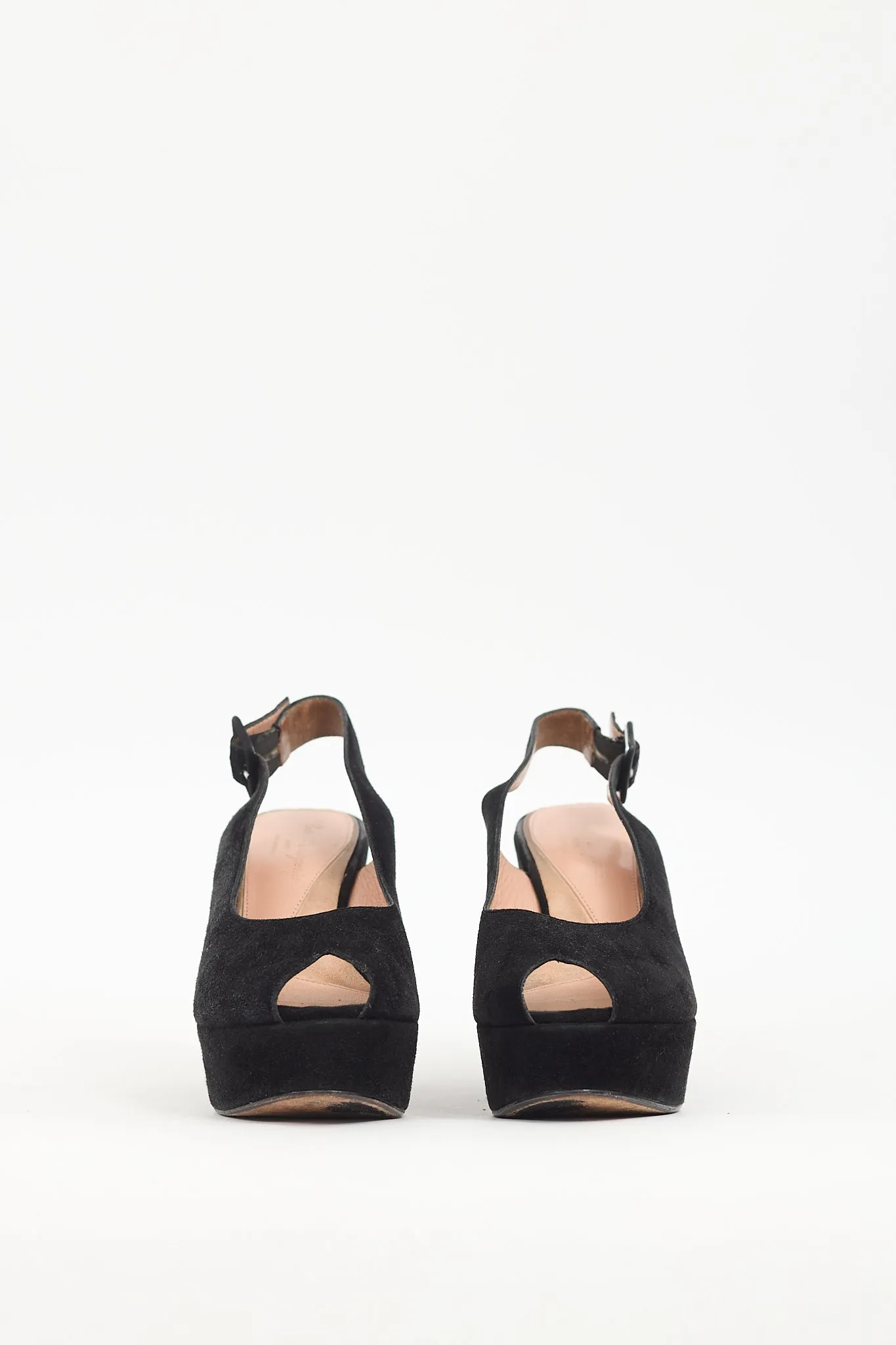 Black Suede Dylan 9 Platform Sandal
