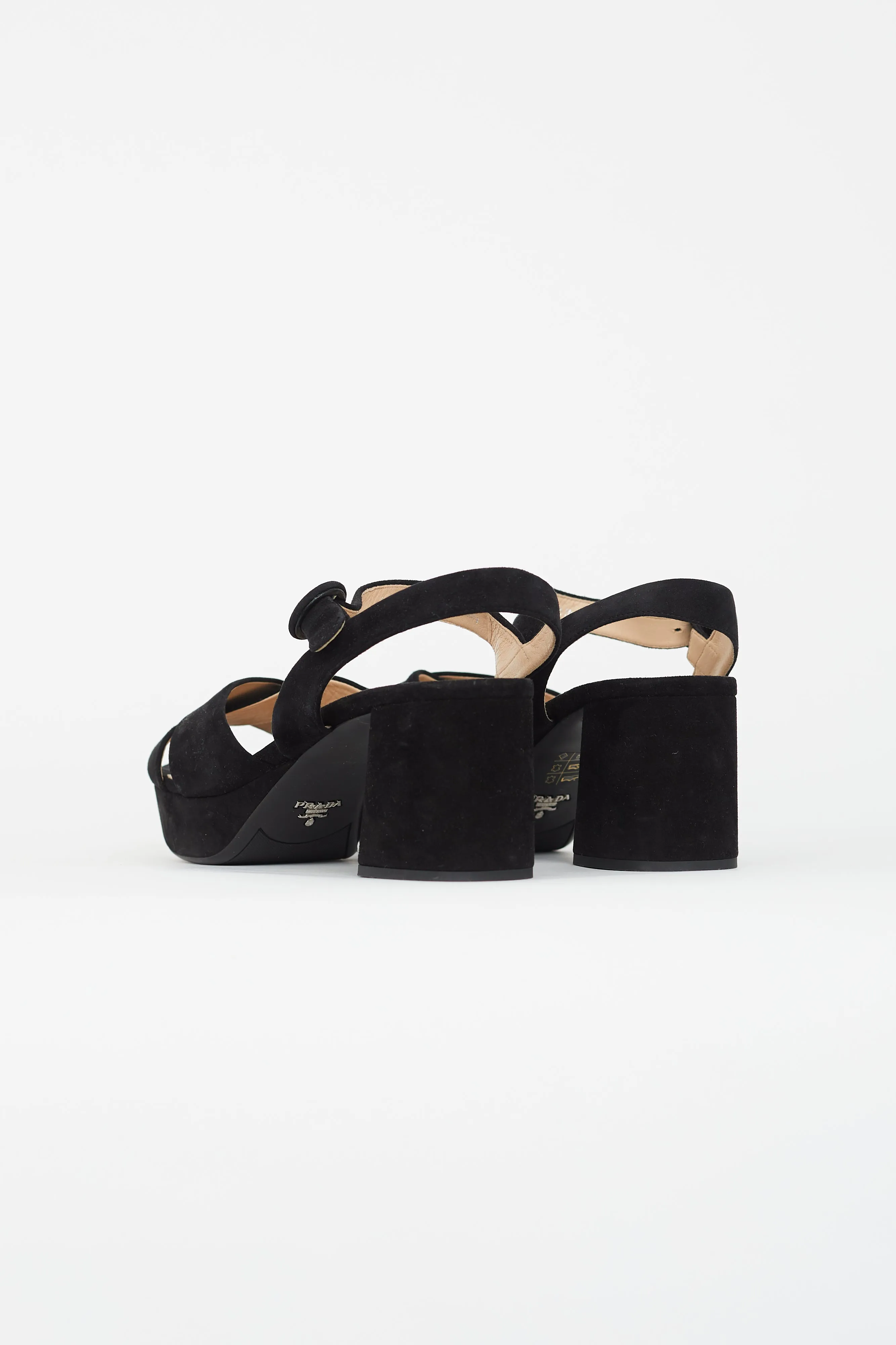 Black Suede Platform Sandal