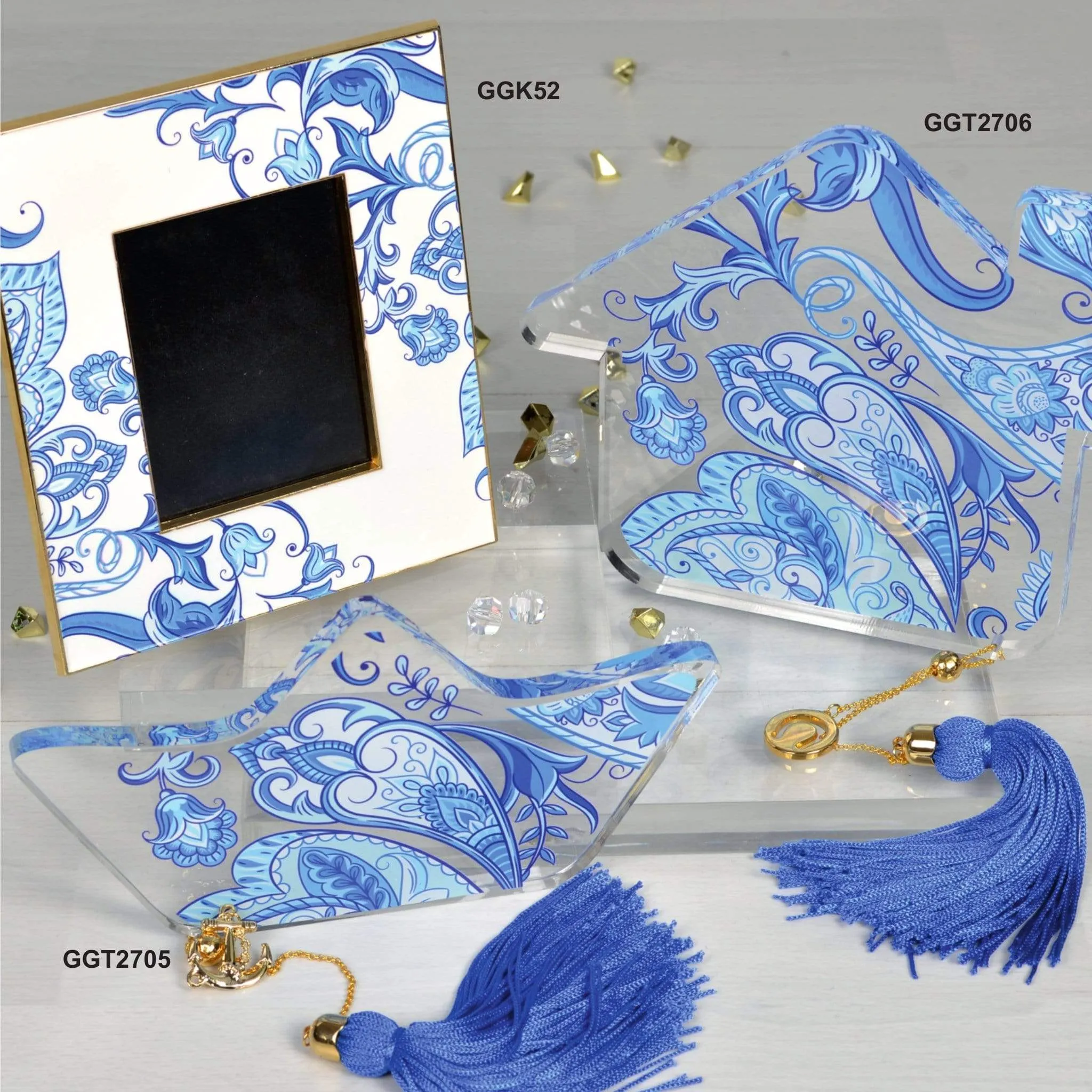 Blue Paisly Decor