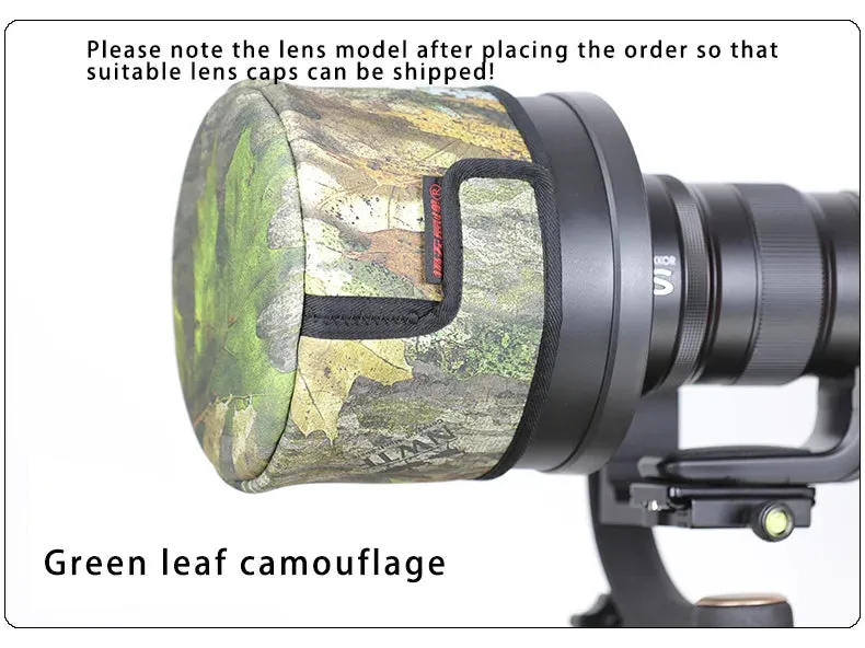 CHASING BIRDS camouflage waterproof shot lens cap for SONY 300 mm F 2.8 GM rainproof camo lens cap