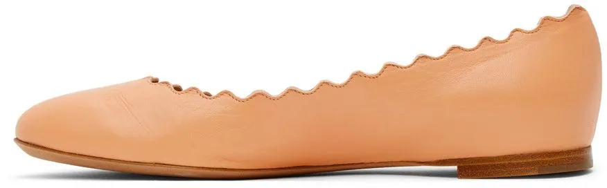 ChloÃ© Orange Lauren Ballerina Flats