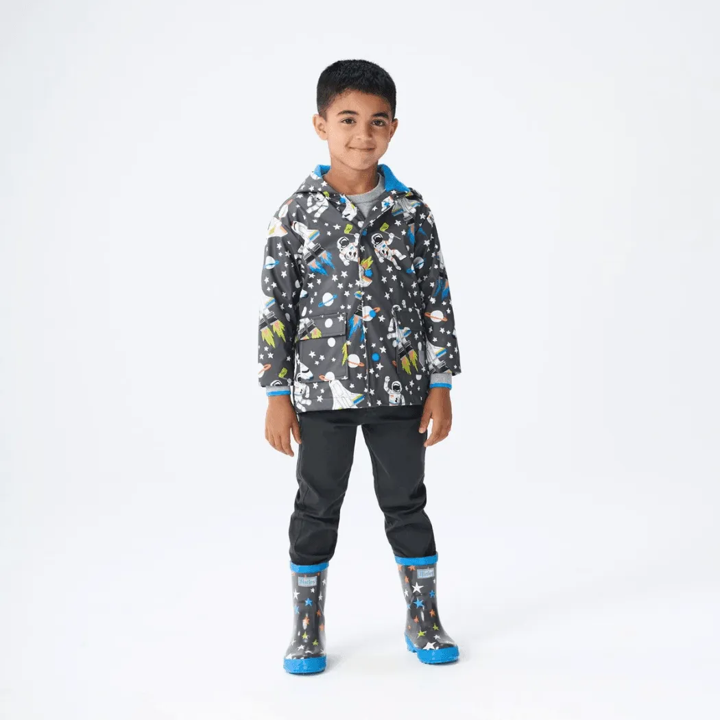 HATLEY Shiny Kids Rain Boots | Ombre Stars size 11